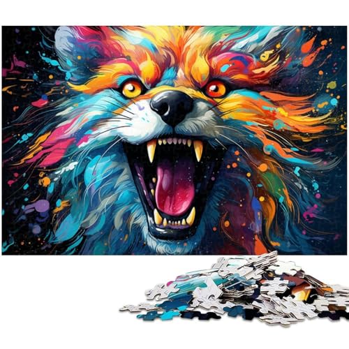 Puzzle für Erwachsene 1000 Teile Fantasy Fuchs Holzpuzzle – Lernspielzeug Familienspiele 1000 Teile (75 x 50 cm) von zouxangzz