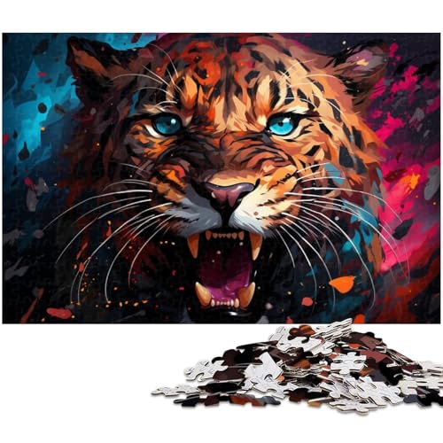 Puzzle für Erwachsene 1000 Teile Fantasy Geparden Kunst Puzzle Spielzeug einzigartige Heimdekoration und Geschenke geeignet für Jugendliche ab 14 Jahren 1000 Teile (75 x 50 cm) von zouxangzz