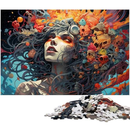 Puzzle für Erwachsene 1000 Teile Fantasy Monster Herausforderndes Spielspielzeug Weihnachtspuzzle Geschenke 1000 PCS (75x50cm) von zouxangzz