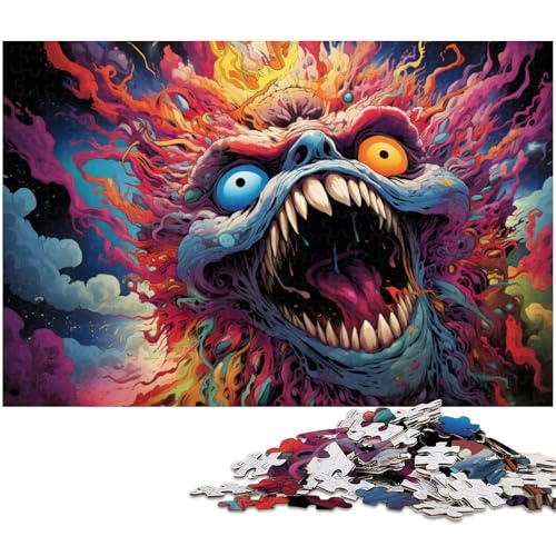 Puzzle für Erwachsene 1000 Teile Fantasy Monster Puzzle Spielzeug einzigartige Heimdekoration und Geschenke geeignet für Jugendliche ab 14 Jahren 1000 Teile (75 x 50 cm) von zouxangzz