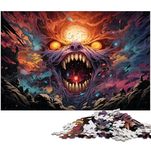 Puzzle für Erwachsene 1000 Teile Fantasy Monster Puzzle für Erwachsene Holzspiele für die ganze Familie Weihnachts und Geburtstagsgeschenke 1000 Teile (75 x 50 cm) von zouxangzz