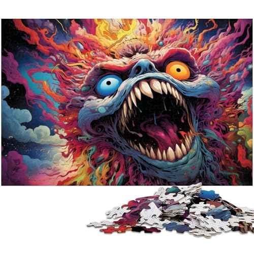 Puzzle für Erwachsene 1000 Teile Fantasy Monster Puzzle jedes Teil ist einzigartig – anspruchsvolles Familienspiel 1000 Teile (38 x 26 cm) von zouxangzz