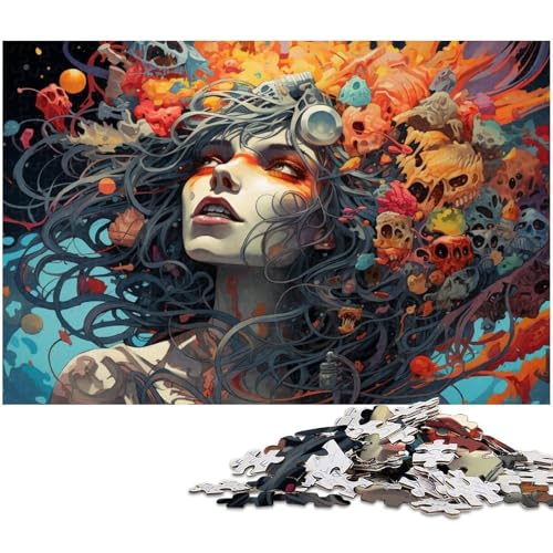 Puzzle für Erwachsene 1000 Teile Fantasy Monster Puzzle jedes Teil ist einzigartig – anspruchsvolles Familienspiel 1000 Teile (38 x 26 cm) von zouxangzz
