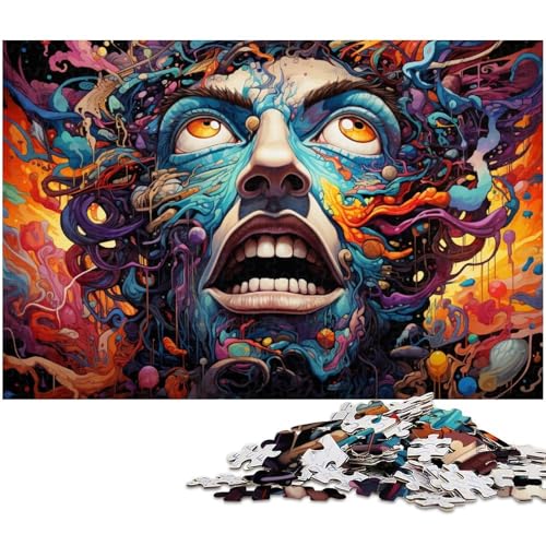 Puzzle für Erwachsene 1000 Teile Fantasy Monster Puzzles für Holzpuzzles pädagogisches Spielzeug zum Stressabbau 1000 Teile (75 x 50 cm) von zouxangzz