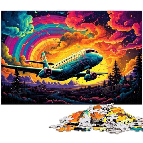 Puzzle für Erwachsene 1000 Teile Farbflugzeug Puzzle EIN Kunstwerk für Teenager ab 14 Jahren 1000 Teile (75 x 50 cm) von zouxangzz