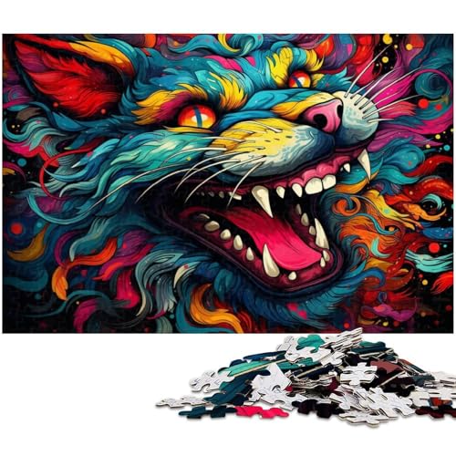 Puzzle für Erwachsene 1000 Teile Farblöwe Heimdekoration Puzzle 1000 Teile (38 x 26 cm) von zouxangzz