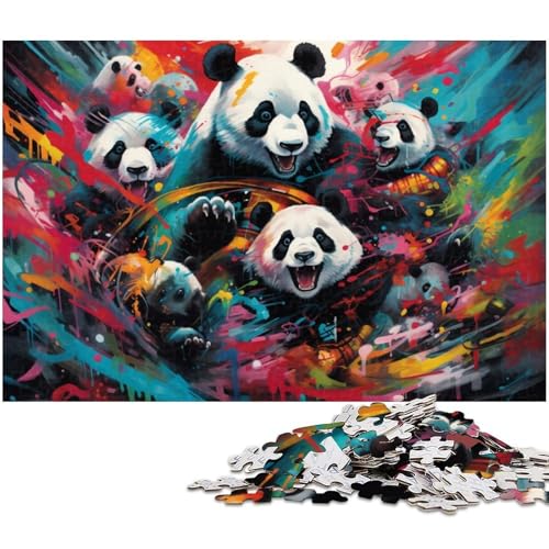 Puzzle für Erwachsene 1000 Teile Farbpanda Puzzle EIN Kunstwerk für Teenager ab 14 Jahren 1000 Teile (75 x 50 cm) von zouxangzz