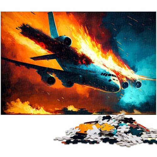Puzzle für Erwachsene 1000 Teile Feuerflugzeuge Puzzle für Erwachsene Holzspiele für die ganze Familie Weihnachts und Geburtstagsgeschenke 1000 Teile (75 x 50 cm) von zouxangzz