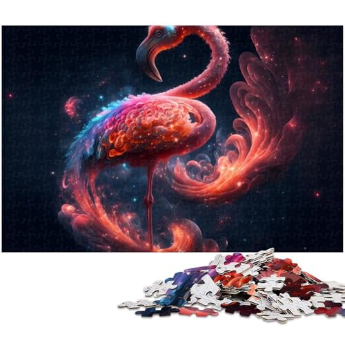 Puzzle für Erwachsene 1000 Teile Flamingo Präzisionsschnitt tolles Geschenk 1000 Teile (75 x 50 cm) von zouxangzz