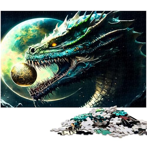 Puzzle für Erwachsene 1000 Teile Fliegender Drache EIN Kunstwerk für Teenager ab 14 Jahren 1000 Teile (38 x 26 cm) von zouxangzz