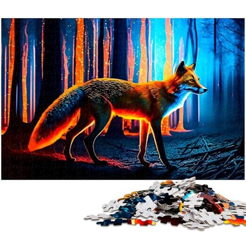 Puzzle für Erwachsene 1000 Teile Fuchs Heimdekoration Puzzle (Größe 75 x 50 cm) von zouxangzz