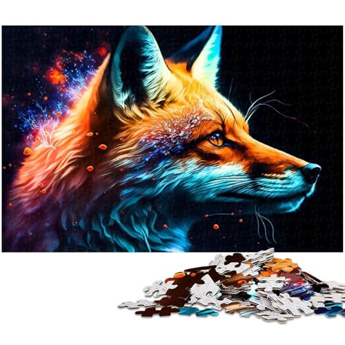 Puzzle für Erwachsene 1000 Teile Fuchs Puzzle EIN Kunstwerk für Teenager ab 14 Jahren (Größe 38 x 26 cm) von zouxangzz