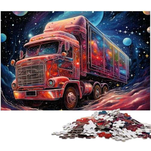 Puzzle für Erwachsene 1000 Teile Galaxie Feuerwehrauto Puzzle für Papierpuzzles pädagogisches Spielzeug zum Stressabbau (Größe 38 x 26 cm) von zouxangzz