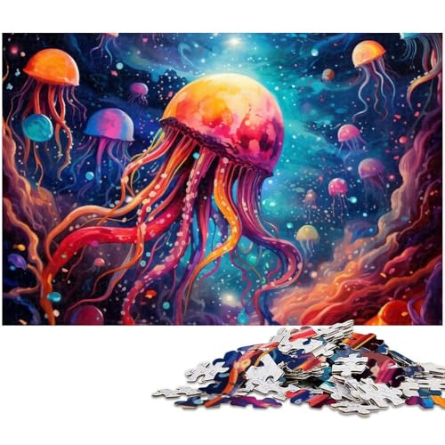 Puzzle für Erwachsene 1000 Teile Galaxy Octopus Puzzle EIN Kunstwerk für Teenager ab 14 Jahren (Größe 75 x 50 cm) von zouxangzz