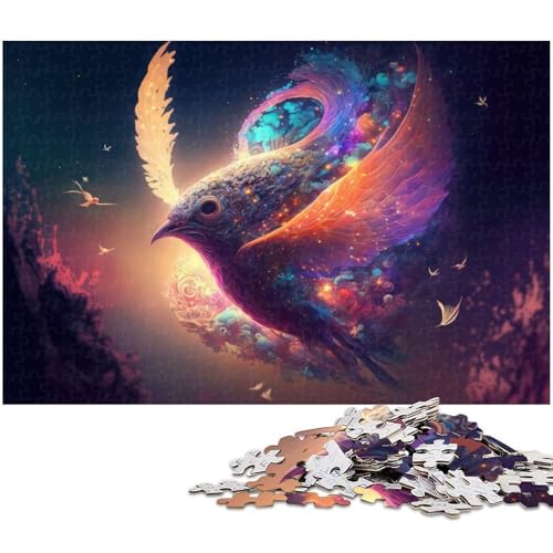 Puzzle für Erwachsene 1000 Teile Geistertiere Puzzles für Holzpuzzles pädagogisches Spielzeug zum Stressabbau (Größe 75 x 50 cm) von zouxangzz