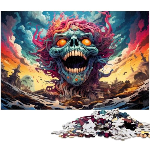 Puzzle für Erwachsene 1000 Teile Gemälde Monster Puzzle Spielzeug einzigartige Heimdekoration und Geschenke geeignet für Jugendliche ab 14 Jahren 1000 Teile (75 x 50 cm) von zouxangzz