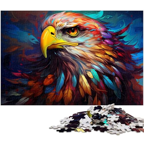 Puzzle für Erwachsene 1000 Teile Gemälde eines Adlers Puzzle Spielzeug einzigartige Heimdekoration und Geschenke geeignet für Jugendliche ab 14 Jahren 1000 Teile (75 x 50 cm) von zouxangzz