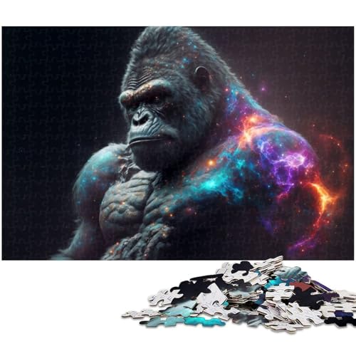 Puzzle für Erwachsene 1000 Teile Gorilla Heimdekoration Puzzle (Größe 75 x 50 cm) von zouxangzz