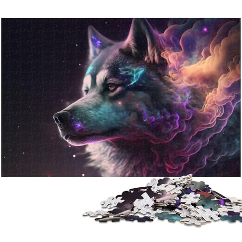 Puzzle für Erwachsene 1000 Teile Haustier Husky Puzzle Spielzeug einzigartige Heimdekoration und Geschenke geeignet für Teenager ab 14 Jahren (Größe 75 x 50 cm) von zouxangzz