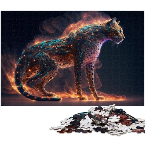 Puzzle für Erwachsene 1000 Teile Jaguar Puzzle EIN Kunstwerk für Teenager ab 14 Jahren 1000 Teile (38 x 26 cm) von zouxangzz