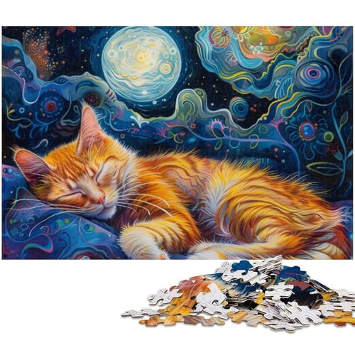 Puzzle für Erwachsene 1000 Teile Katzen Präzisionsschnitt tolles Geschenk (Größe 75 x 50 cm) von zouxangzz