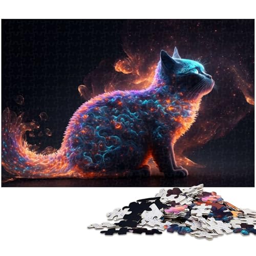 Puzzle für Erwachsene 1000 Teile Katzen Puzzle EIN Kunstwerk für Teenager ab 14 Jahren (Größe 38 x 26 cm) von zouxangzz