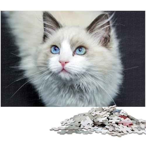 Puzzle für Erwachsene 1000 Teile Katzen Puzzle jedes Teil ist einzigartig anspruchsvolles Familienspaßspiel (Größe 38 x 26 cm) von zouxangzz