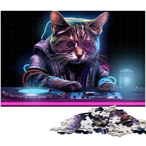 Puzzle für Erwachsene 1000 Teile Katzen die Scheiben Papierpuzzle Spielen – Lernspielzeug Familienspiele 1000 Teile (38 x 26 cm) von zouxangzz