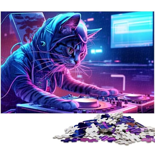 Puzzle für Erwachsene 1000 Teile Katzen die Scheiben Papierpuzzle Spielen – Lernspielzeug Familienspiele 1000 Teile (38 x 26 cm) von zouxangzz