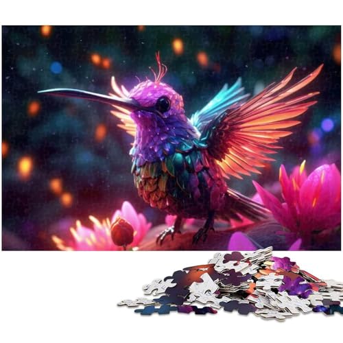 Puzzle für Erwachsene 1000 Teile Kolibri Puzzle EIN Kunstwerk für Teenager ab 14 Jahren (Größe 75 x 50 cm) von zouxangzz