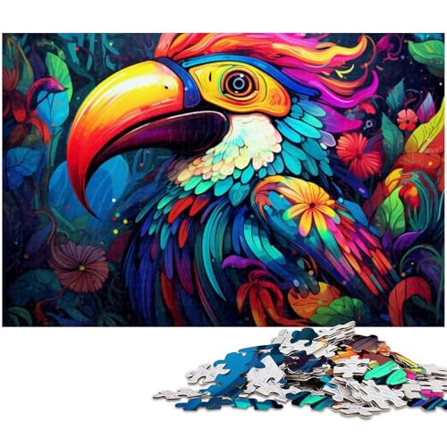 Puzzle für Erwachsene 1000 Teile Kunst Tukane Heimdekoration Puzzle (Größe 75 x 50 cm) von zouxangzz
