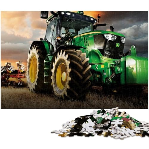 Puzzle für Erwachsene 1000 Teile Landwirtschaftliche Geräte Traktoren Herausforderndes Spiel Spielzeug Weihnachtspuzzle Geschenke (Größe 75x50cm) von zouxangzz