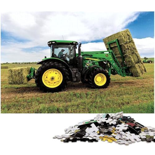 Puzzle für Erwachsene 1000 Teile Landwirtschaftsgeräte Traktoren präzise geschnittenes Puzzle ganze Familie (Größe 38 x 26 cm) von zouxangzz