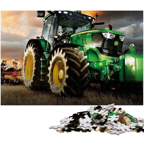 Puzzle für Erwachsene 1000 Teile Landwirtschaftswerkzeuge Traktoren Puzzles für Papierpuzzles pädagogisches Spielzeug zum Stressabbau (Größe 38 x 26 cm) von zouxangzz