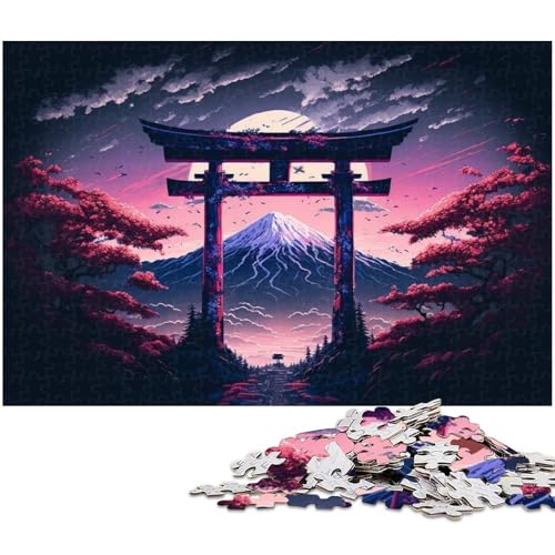 Puzzle für Erwachsene 1000 Teile Mount Fuji EIN Kunstwerk für Teenager ab 14 Jahren 1000 Teile (38 x 26 cm) von zouxangzz