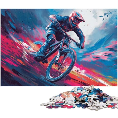Puzzle für Erwachsene 1000 Teile Mountainbike Puzzle EIN Kunstwerk für Teenager ab 14 Jahren (Größe 75 x 50 cm) von zouxangzz
