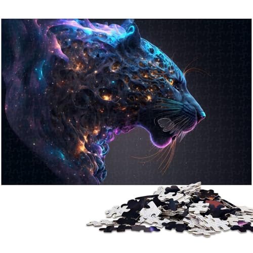 Puzzle für Erwachsene 1000 Teile Panther Puzzles für Holzpuzzles pädagogisches Spielzeug zum Stressabbau 1000 Teile (75 x 50 cm) von zouxangzz