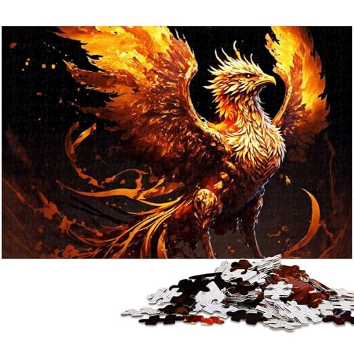 Puzzle für Erwachsene 1000 Teile Phoenix anspruchsvolles Spielspielzeug Weihnachtspuzzlegeschenke (Größe 75 x 50 cm) von zouxangzz