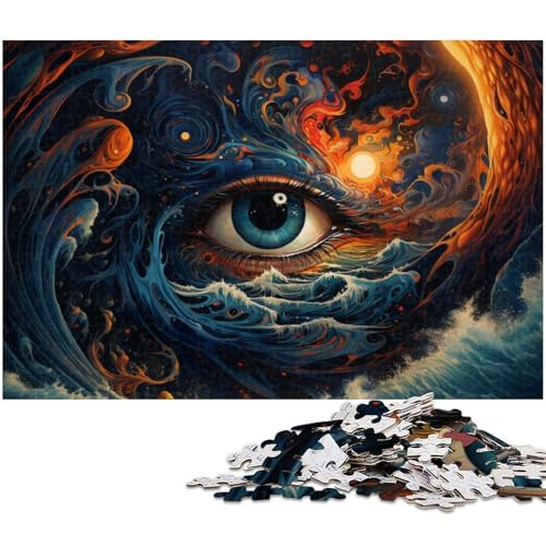Puzzle für Erwachsene 1000 Teile Psychedelic Piano Player Das Puzzle mit passendem Poster und Quizblatt (Größe 38 x 26 cm) von zouxangzz