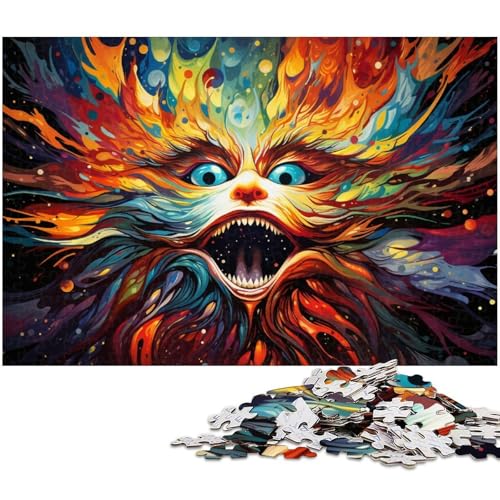 Puzzle für Erwachsene 1000 Teile Psychedelische Farbkunst Heimdekoration Puzzle 1000 PCS (75 x 50 cm) von zouxangzz