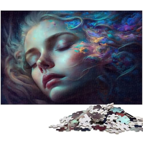 Puzzle für Erwachsene 1000 Teile Sleepy Beautys Papierpuzzle lustiges Geschenk (Größe 38 x 26 cm) von zouxangzz