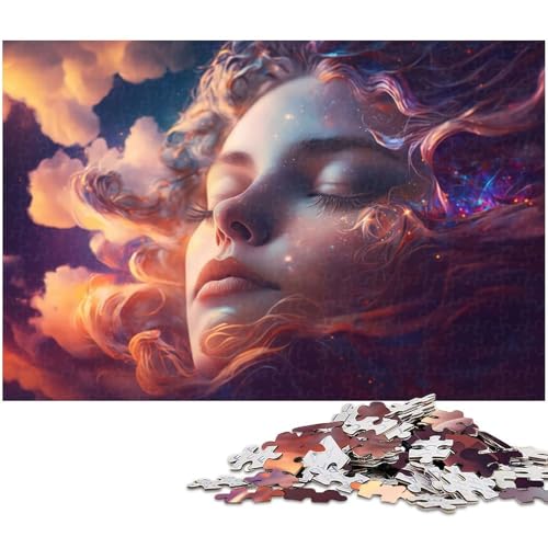 Puzzle für Erwachsene 1000 Teile Sleepy Beautys anspruchsvolles Spiel Spielzeug Weihnachtspuzzle Geschenke (Größe 38 x 26 cm) von zouxangzz