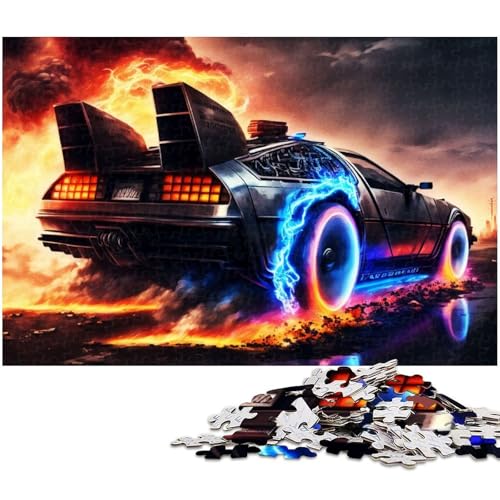 Puzzle für Erwachsene 1000 Teile Sportwagen Holzpuzzle – Lernspielzeug Familienspiele (Größe 75 x 50 cm) von zouxangzz