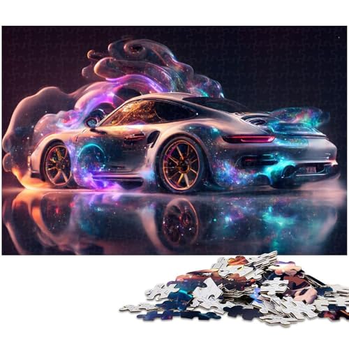 Puzzle für Erwachsene 1000 Teile Sportwagen Puzzle für Erwachsene Holzpuzzle tolle Geschenke zu Weihnachten (Größe 75 x 50 cm) von zouxangzz