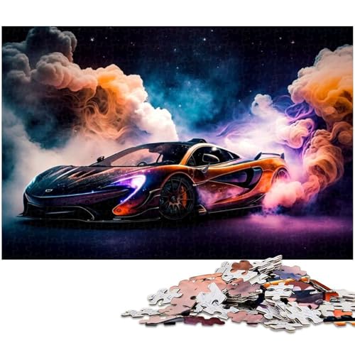 Puzzle für Erwachsene 1000 Teile Sportwagen Puzzle für Erwachsene Papierpuzzle Heimdekoration (Größe 38 x 26 cm) von zouxangzz
