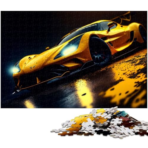 Puzzle für Erwachsene 1000 Teile Sportwagen präzise geschnittenes Puzzle gutes Geschenk (Größe 38 x 26 cm) von zouxangzz