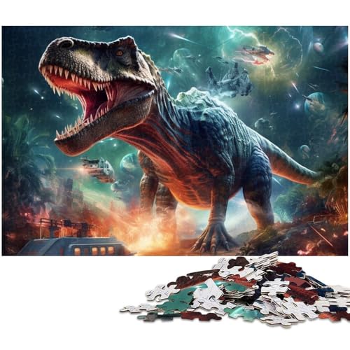 Puzzle für Erwachsene 1000 Teile Sternennacht Dinosaurier Puzzle EIN Kunstwerk für Teenager ab 14 Jahren (Größe 75 x 50 cm) von zouxangzz
