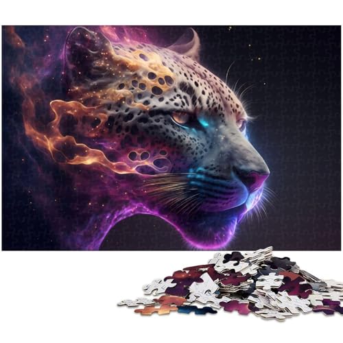 Puzzle für Erwachsene 1000 Teile Tier Jaguar Puzzles für Holzpuzzles pädagogisches Spielzeug zum Stressabbau 1000 Teile (75 x 50 cm) von zouxangzz