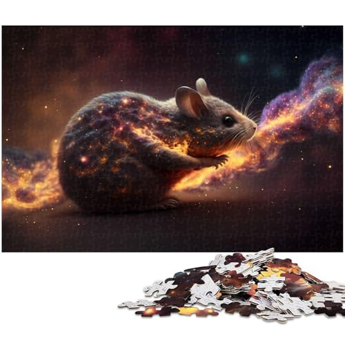Puzzle für Erwachsene 1000 Teile Tier Streifenhörnchen Heimdekoration Puzzle 1000 Teile (38 x 26 cm) von zouxangzz