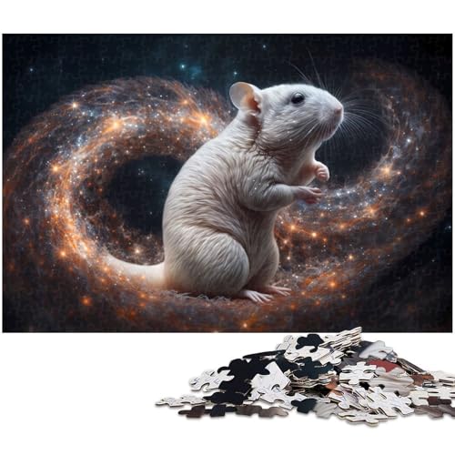 Puzzle für Erwachsene 1000 Teile Tier Streifenhörnchen Puzzle für Erwachsene Holzspiele für die ganze Familie Weihnachts und Geburtstagsgeschenke 1000 Teile (75 x 50 cm) von zouxangzz